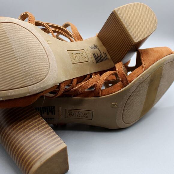 Brash Gladiator Style Block Heal Sandal Size 11 - Picture 8 of 9